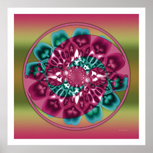 Crop Circle Mandala 1 Poster