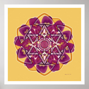 Crop Circle Mandala 4 Poster