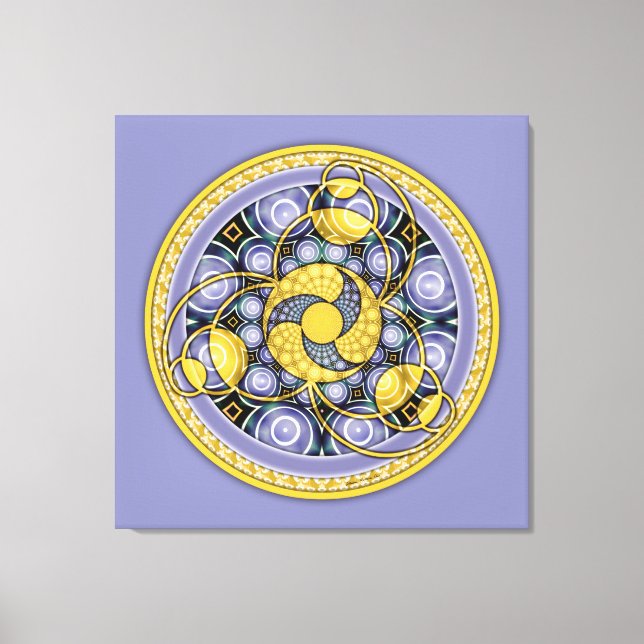 Crop Circle Mandala 5, Wrapped Canvas (Front)