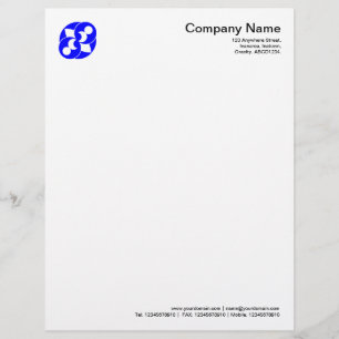 Crop Circle Symbol 03 - Blue Letterhead