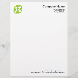 Crop Circle Symbol 03 - Martian Green Letterhead Design