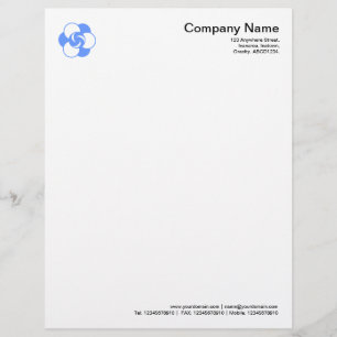 Crop Circle Symbol 04 - Baby Blue Customised Letterhead