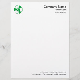 Crop Circle Symbol 04 - Grass Green Customised Letterhead