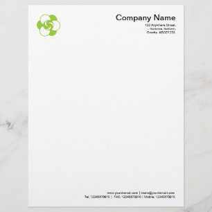 Crop Circle Symbol 04 - Martian Green Customised Letterhead