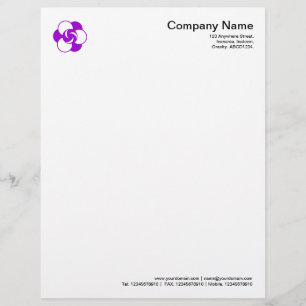 Crop Circle Symbol 04 - Purple Customized Letterhead