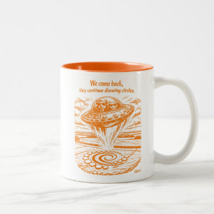 CROP CIRCLES Two-Tone COFFEE MUG