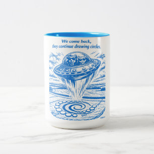 CROP CIRCLES Two-Tone COFFEE MUG