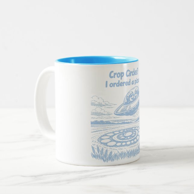 CROP CIRCLES Two-Tone COFFEE MUG (Front Left)