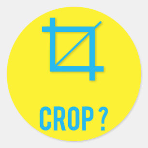 CROP ? CLASSIC ROUND STICKER