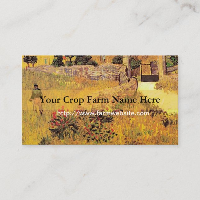 Crop farm business card (Front)
