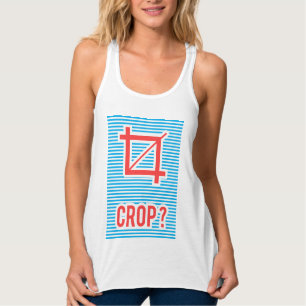 Crop ?, graphic designer t shirt, typography, singlet