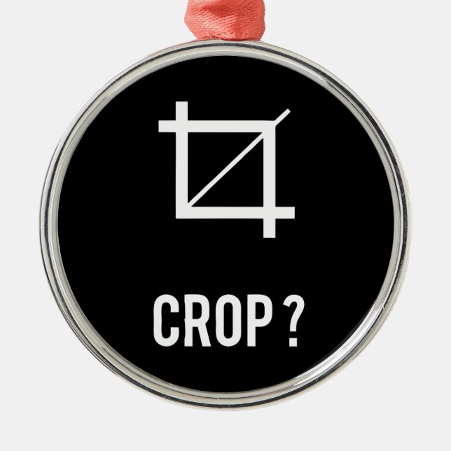 Crop Metal Tree Decoration (Front)