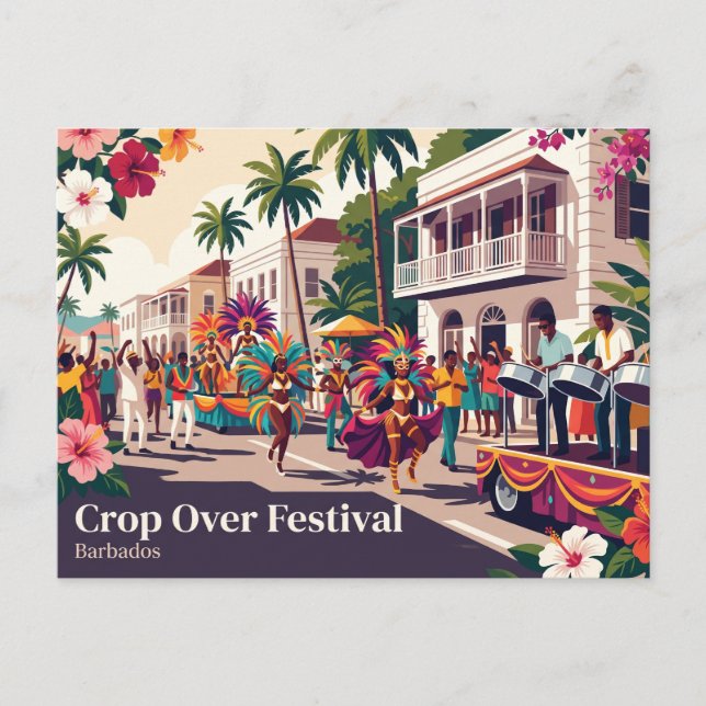 Crop Over Festival Barbados Postcard (Front)