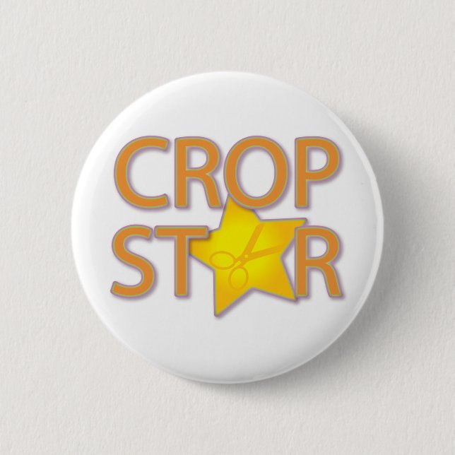 Crop Star 6 Cm Round Badge (Front)