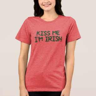 Crop Top Kiss Me I'm Irish SNUG Fit   St Patrick's