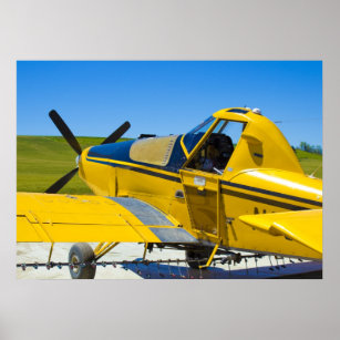 Cropduster Plane, Genesee, Idaho (28"x20" Poster) Poster