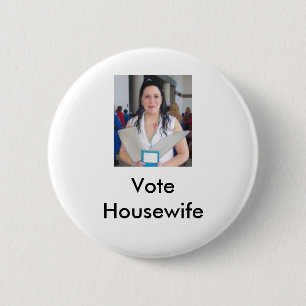 Cropped Izumi, Vote Housewife 6 Cm Round Badge