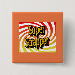 Cropper Scrapbook Crafter 15 Cm Square Badge
