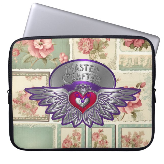 Cropper Scrapbook Crafter  Laptop Sleeve (Front)
