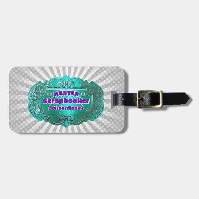 Cropper Scrapbook Crafter  Luggage Tag (Front Horizontal)