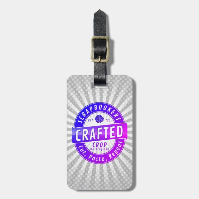 Cropper Scrapbook Crafter  Luggage Tag (Front Vertical)