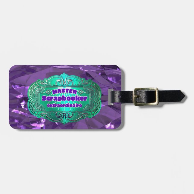 Cropper Scrapbook Crafter  Luggage Tag (Front Horizontal)
