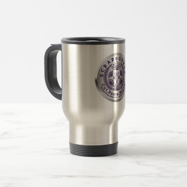 Cropper Scrapbook Crafter  Travel Mug (Front Left)