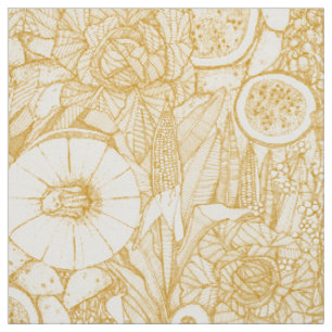 crops NC gold Fabric