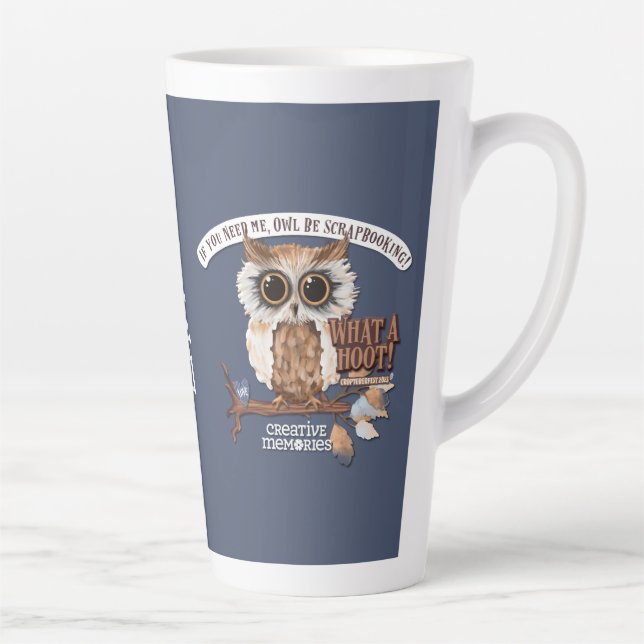 Croptoberfest 2023 Lg Latte Mug Blue - Personalise (Right)