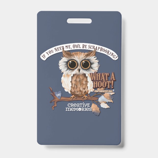 Croptoberfest 2023 Luggage Tag ID Badge (Front)