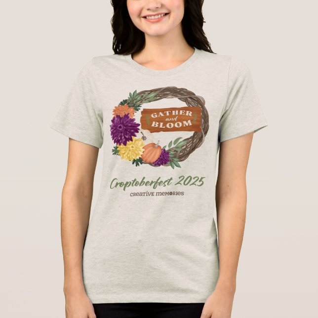 Croptoberfest 2025 Tri-Blend shirt (Front)