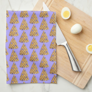 Croquembouche Choux Bun Cream Puffs Wedding Cake Tea Towel
