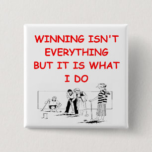 croquet 15 cm square badge