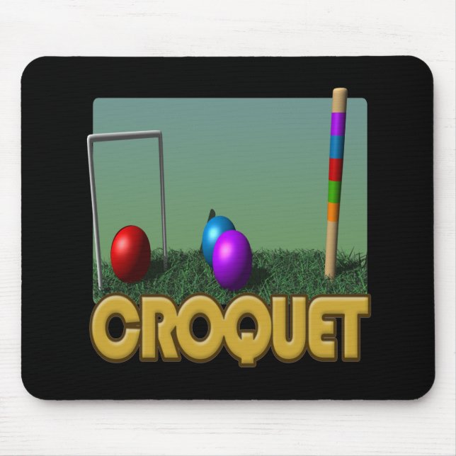 Croquet 5 mouse pad (Front)