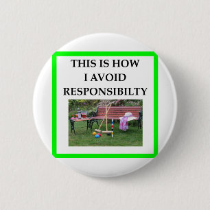 CROQUET 6 CM ROUND BADGE