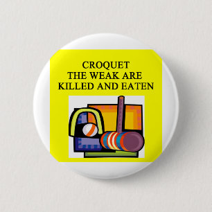 CROQUET 6 CM ROUND BADGE