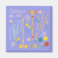 CROQUET ALL DAY Lawn Games Fun Cute