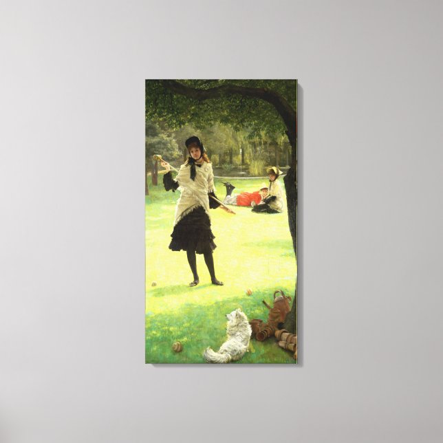 Croquet, c.1878 canvas print (Front)
