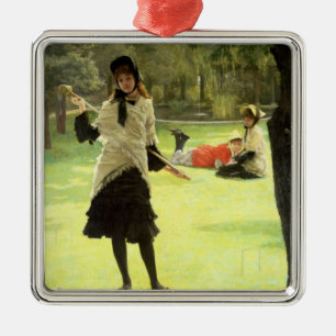 Croquet, c.1878 metal tree decoration