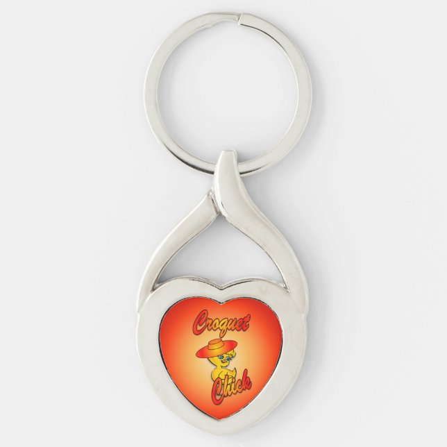 Croquet Chick #5 Key Ring (Front)