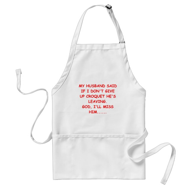 CROQUET gifts abd t-shirts Standard Apron (Front)