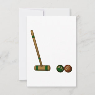 Croquet Mallet and Balls