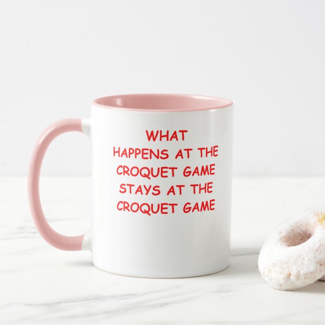 croquet mug (With Donut)