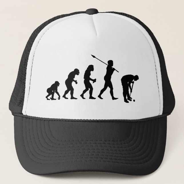 Croquet Player Trucker Hat (Front)