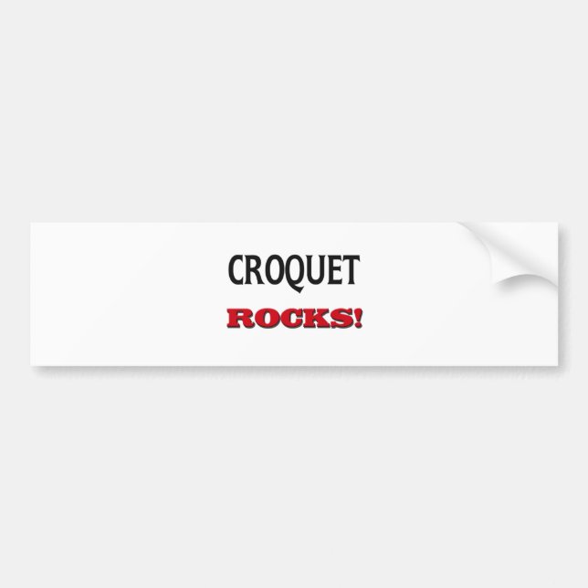 Croquet Rocks Bumper Sticker (Front)
