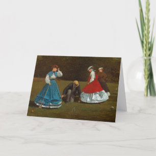 Croquet Scene Winslow Homer Card