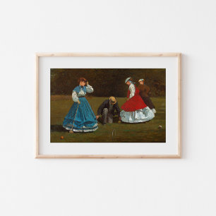 Croquet Scene   Winslow Homer Poster