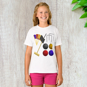 Croquet Set Girls T-Shirt