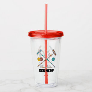 Croquet Set, Lawn Games, Personalised Acrylic Tumbler