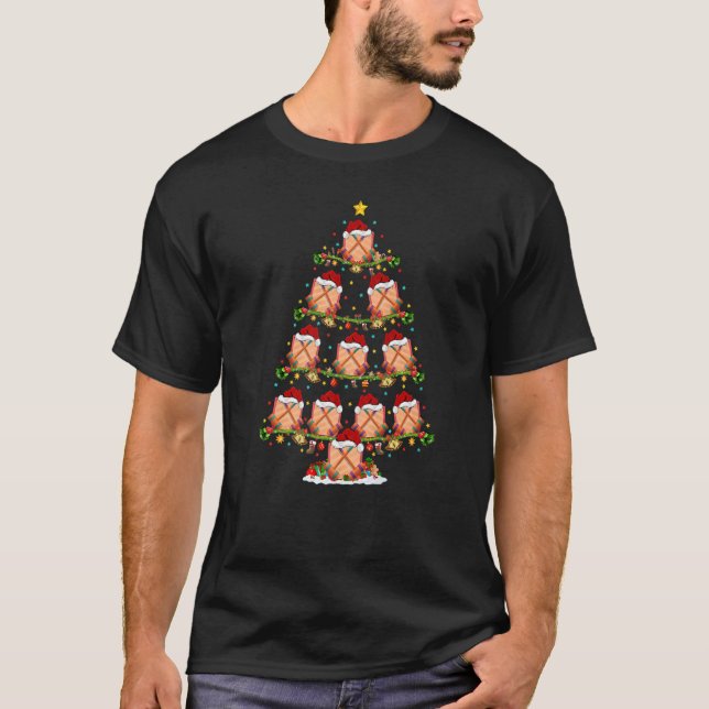 Croquet Sports  Xmas Santa Croquet Christmas Tree T-Shirt (Front)